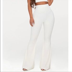 Pretty little things white flare pants